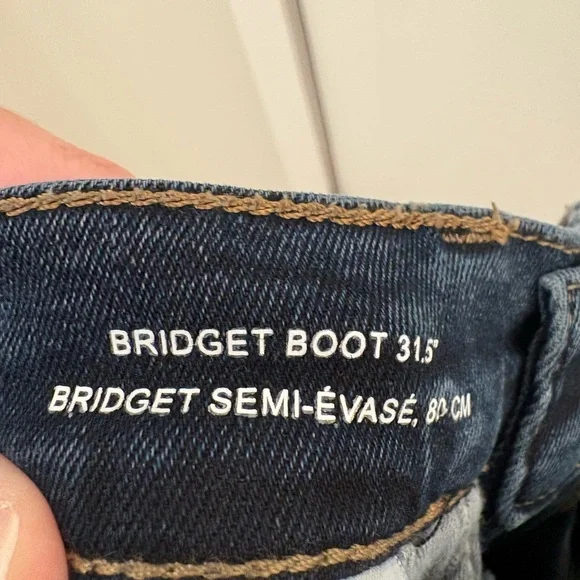 DL1961 Bridget High Rise Instasculpt Boot Cut Jeans in Seacliff Size 25 - Picture 12 of 13